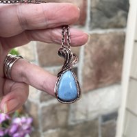 Blue Opal Copper Necklace