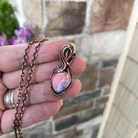 Aurora Opal Pastel Copper Necklace