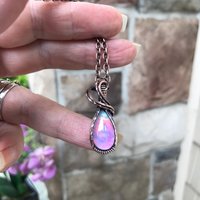 Aurora Opal Small Copper Pendant