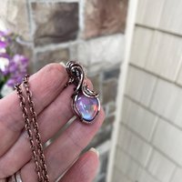 Aurora Opal Pastel Copper Necklace