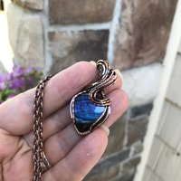 Indigo Labradorite Copper Necklace