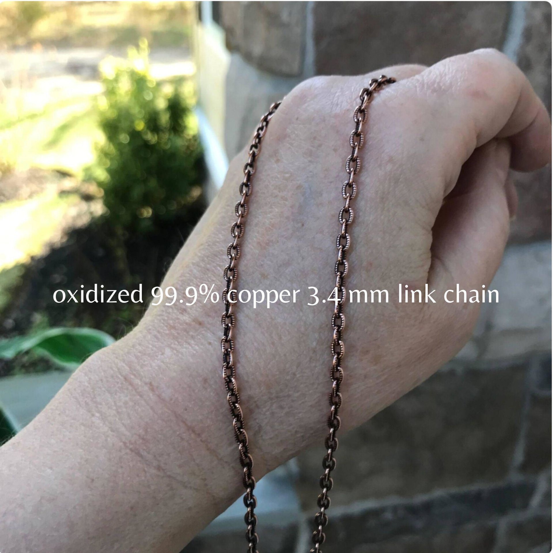 Kunzite & Mother of Pearl Copper Pendant